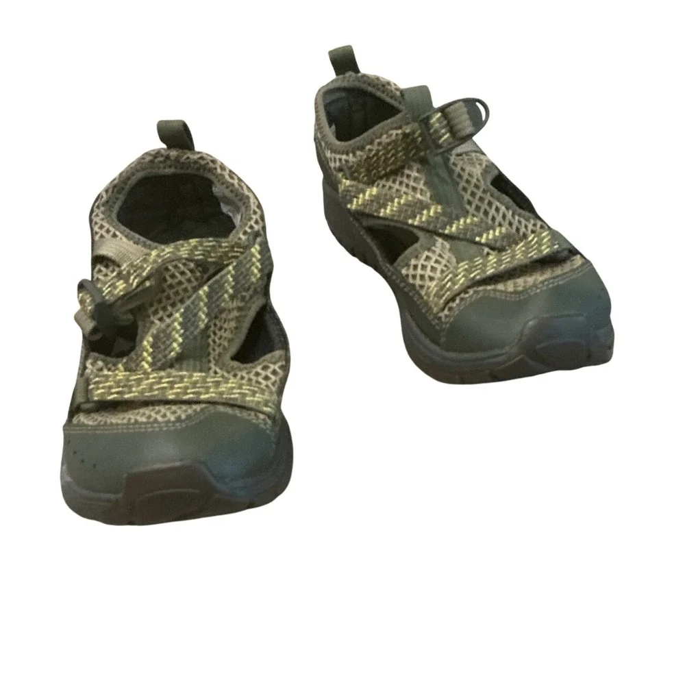 Chaco Unisex Kids Sandals 3 34 Olive Green Odyssey Closed Toe Sport Water Shoes